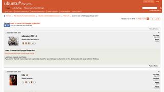 want to see a FAKE paypal login site? - Ubuntu Forums