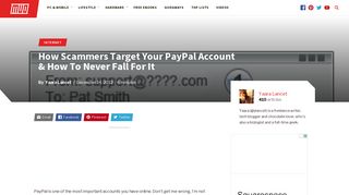 How Paypal Scams and Scammers Target Your Account - MakeUseOf