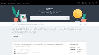 ANSWERED: Comcast Email Phish or Legit? How to Tell (and rules for ...