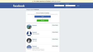 Fakebook Profiles | Facebook