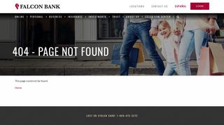 Online Center - Online Banking | English - Falcon Bank