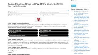 Falcon Insurance Group Bill Pay, Online Login, Customer Support ...