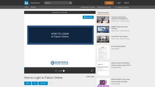How to Login to Falcon Online - SlideShare