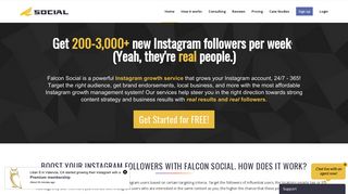 Falcon Social: Instagram Automation | Get More Real and Targeted ...