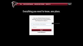 Everything you need to know, one place. - Sign In | Atlanta Falcons