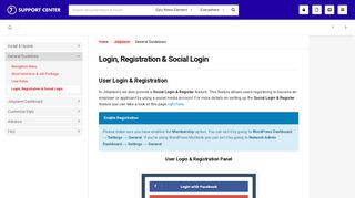 Login, Registration & Social Login – Jegtheme Support ...