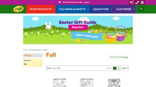 Fall | Free Coloring Pages | crayola.com