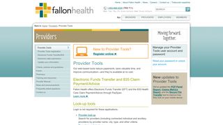 FCHP - Provider Tools - Fallon Community Health Plan