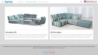 Virtual simulator sofas Fama