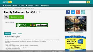 Family Calendar - FamCal 1.1.7 Free Download