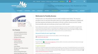 Family Access - For Parents - Huron Valley Schools