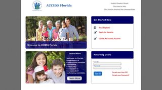 ACCESS - Login Page - Florida Department of Children and Families