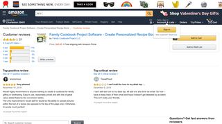 Amazon.com: Customer reviews: Family Cookbook Project Software ...
