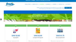 Digital Coupons - Fred's