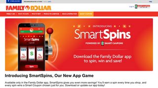 Family Dollar | Smart Coupons App | Click. Shop. Save.