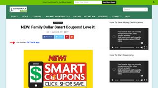 NEW! Family Dollar Smart Coupons! Love it! - Yes We Coupon