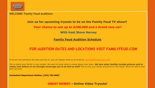 Family Feud Tryouts - Google Sites