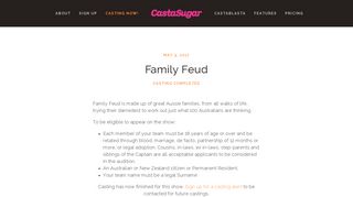Family Feud — Online Casting Call and Audition Software | CastaSugar