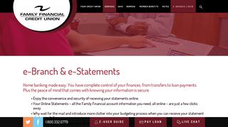 e-Branch + e-Statements | Family Financial Credit Union