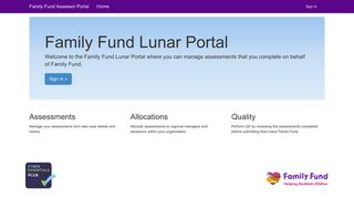 Home - Assessor Portal - Family Fund