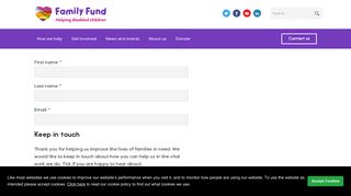 Family Fund | Sign Up