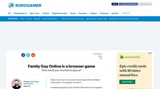 Family Guy Online is a browser game • Eurogamer.net