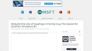 Rebuild the city of Quahog in Family Guy The Quest for Stuff for ...