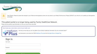 Patient Portal - Family HealthCare Network - Medfusion