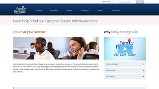 Customer Service for Family Heritage Life | Insurance Claims