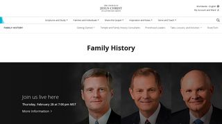 Family History - LDS.org