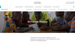 Do Family History - LDS.org