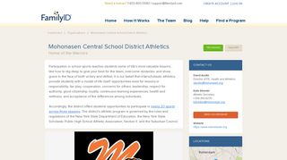 Mohonasen Central School District Athletics - FamilyID