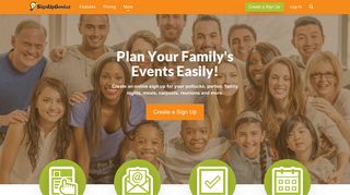 Family Event Organizing: Free Online Sign Up Sheets - Sign Up Genius