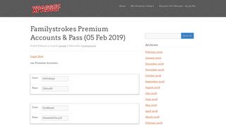 Familystrokes Premium Accounts & Pass - xpassgf