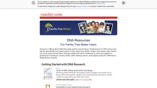 Family Tree Maker DNA Resources