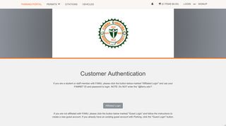 FAMU Parking Services - Customer Authentication
