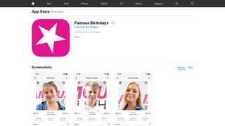 Famous Birthdays on the App Store - iTunes - Apple