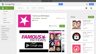 Famous Birthdays - Apps on Google Play
