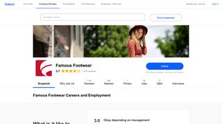 Famous Footwear Careers and Employment | Indeed.com