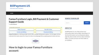 Famsa Furniture - (866) 883-2672 | Bill Payment & Account Login Guide