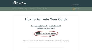 How to Activate Your Cards - The FamZoo Blog