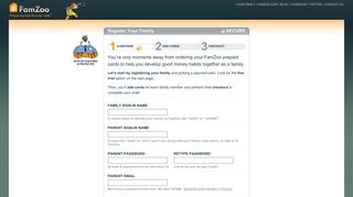 Order Your Cards: Register Your Family - SECURE - FamZoo