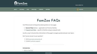 FamZoo FAQs - The FamZoo Blog