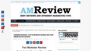 Fan Marketer Review - Gets You Unlimited Facebook Fans to Any ...