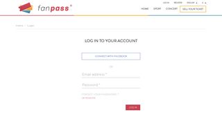 Fanpass- Login