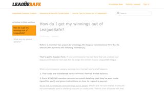 How do I get my winnings out of LeagueSafe? – LeagueSafe ...