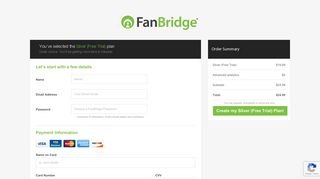 Sign Up for a FanBridge Account Today