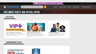 Free Movie Tickets - Special Offers & Coupons - Discount ... - Fandango