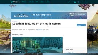 Locations featured on the log-in screen - RuneScape Wiki - Fandom
