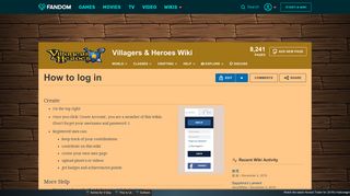 How to log in | Villagers and Heroes Reborn – Wiki | FANDOM ...